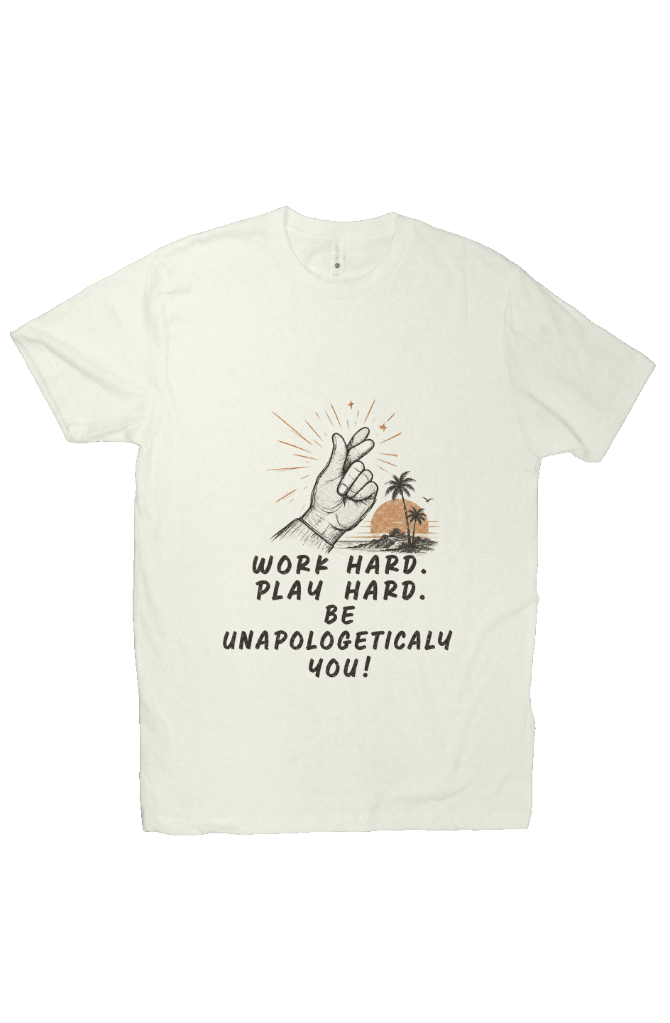 THREAD Work hard Play hard California Coastal Ring Spun Tee