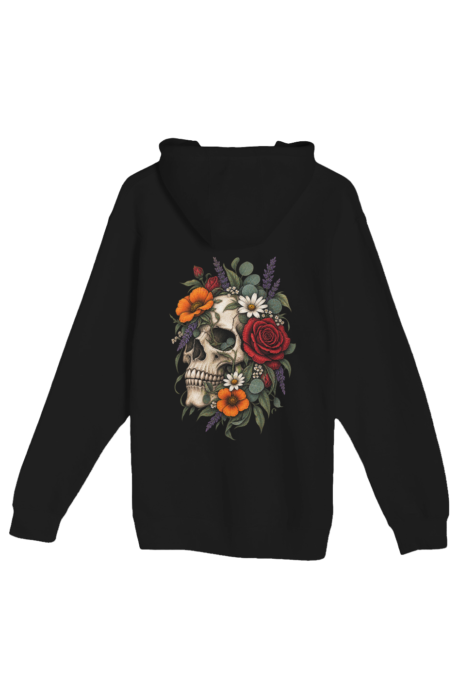 THREAD's flowered Skull Unisex Premium Pullover Hoodie