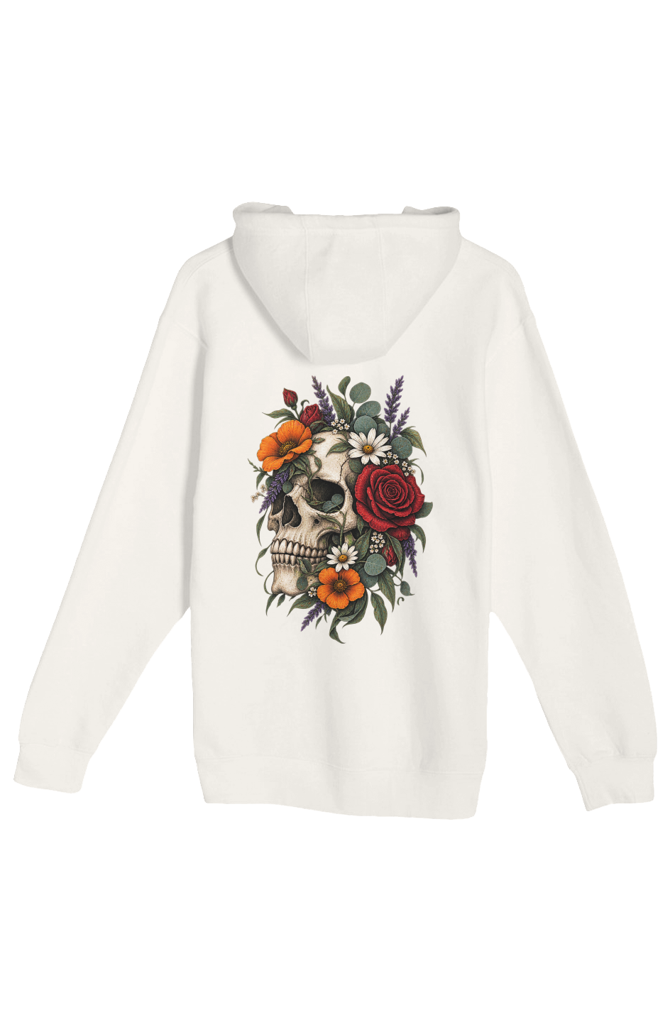 THREAD's flowered Skull Unisex Premium Pullover Hoodie