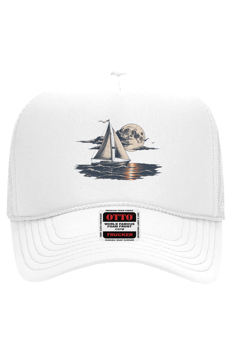 SailBoat Sunsets Otto 5 Panel Mesh Trucker
