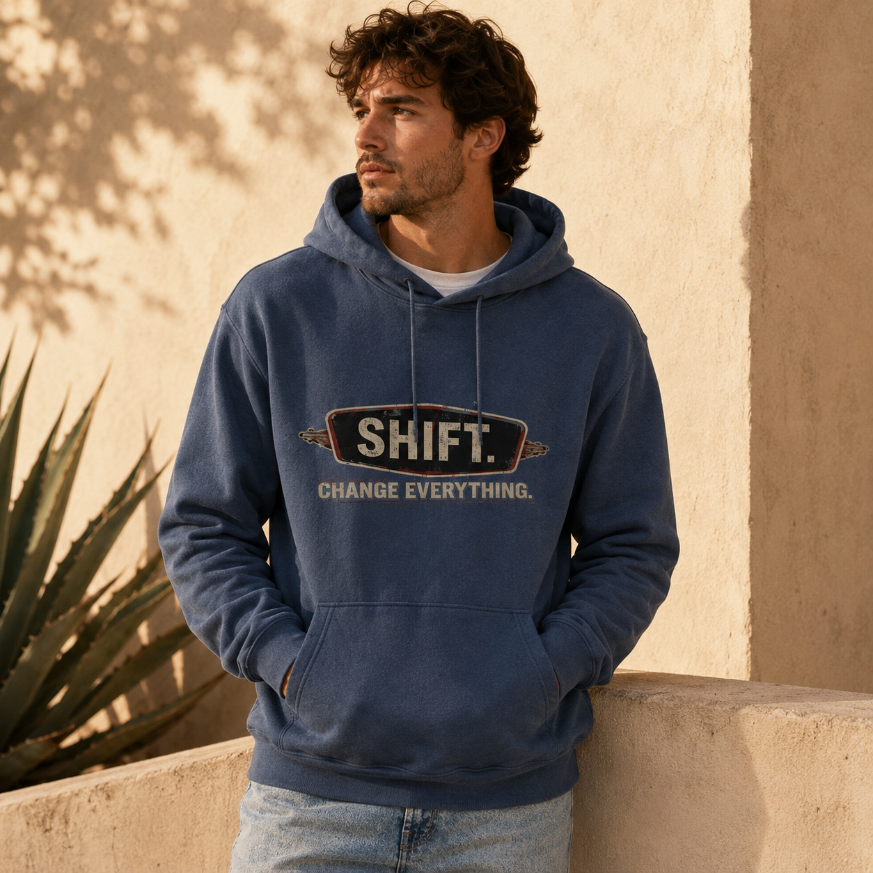 THREAD. SHIFT. Change Everything Vintage Raglan Hoodie